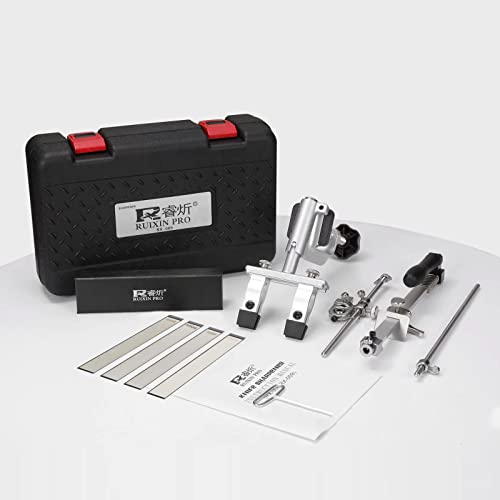 Ruixin Pro Rx-009 Knife Sharpeners, Kitchen Knife Sharpening Kit System With 4 Diamond Whetstones, Stainless Steel Knife Sharpener Kit With 360° Flip Design Rotation, Grinding Polishing Tool #TOP2