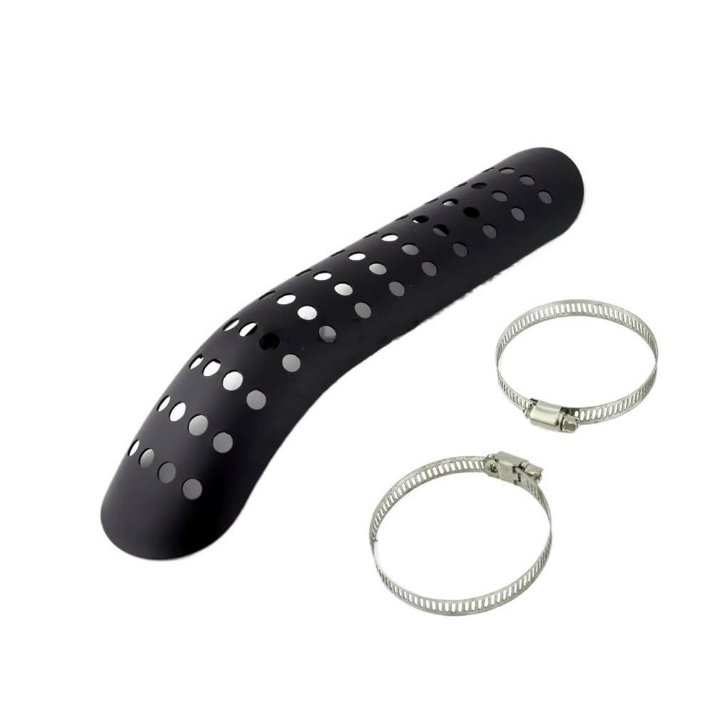 Paracalore Scarico per H&Arley Universale Moto Tubo di Scarico Curvo Scudo Termico Silenziatore Anti-Caldo Decor Guard Protector