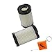 Price comparison product image HURI Pack of 2 Replacement Tecumseh Qualcast/Atco Air Filter 35066 Fits petrol classic 35s, 43s / Atco Balmoral 14S, 17S