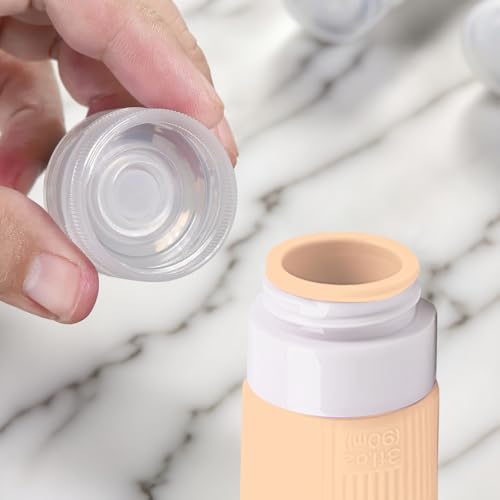 Travel Bottles for Toiletries 4-Pack 90ML, Leak Proof Refillable Travel Size Containers for Shampoo, Lotion, Soap & Cosmetics – for Airplane, Business Trip, Gym, Camping2