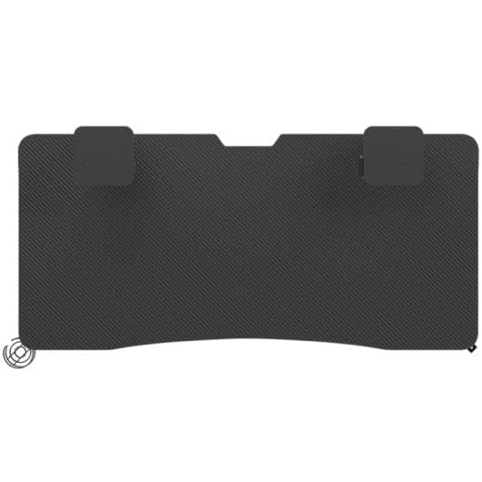 Tempest Sanctuary Mesa Gaming 160x75cm, Superficie Fibra de Carbono, RGB, Cargador Qi, USB Hub, Negra
