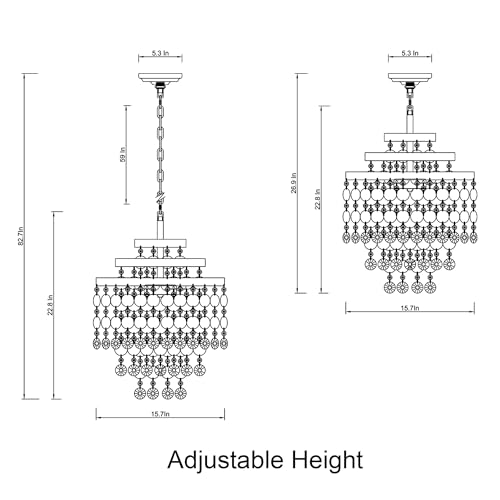 Gjlulqi Capiz Shell Crystal Chandelier Luxury Round Gold Coastal Chandelier with Natural Shells,6-Light Crystal Boho Pendant Light Fixtures for Bedroom, Living Room, Kitchen and Foyer D16 - Image 6