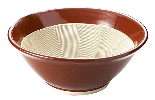 ?????? Yamakiikai A57 Mortar Pot, Brown, Diameter 14.6 inches (37 cm), Sri Pot, No. 12