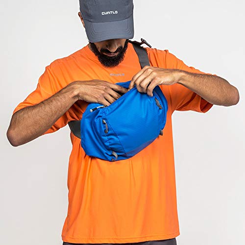 Mochila Cargueira Mountaineer 40+5L - Com Rain Cover Curtlo Azul