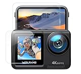 【2枚セット】WOLFANG GA420 フィルム 強化ガラス フィルム 1枚 前液晶保護フィルム + 1枚 後フィルム 硬度9H 高透過率 指紋防止 撥水撥油 自動吸着 気泡ゼロ 極薄 衝撃吸収 飛散防止 貼り付け簡単