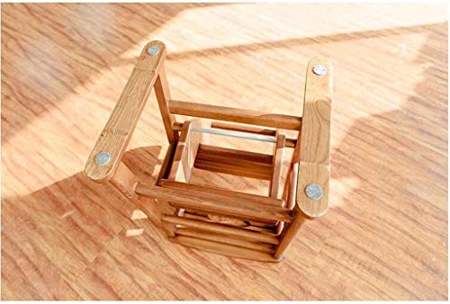 Silla de madera maciza convertible en escalera de tres niveles premium 5