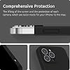 SURPHY Compatible with iPhone 13 Pro Max Case with Screen Protector, (Camera Protection + Soft Microfiber Lining) Liquid Silicone Phone Case 6.7 inch 2021, Black