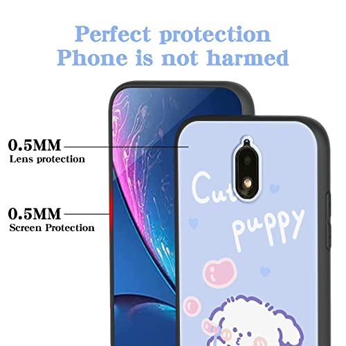 Nuouxoco For Hot Pepper Serrano 3 Phone Case, For Hot Pepper Serrano 3 (A95B/A95C/A95J) Cover Fun Cute Dog Design Cartoon Animal Style With Lanyard Slim Soft Shockproof Protective Case - Cute Puppy #TOP4