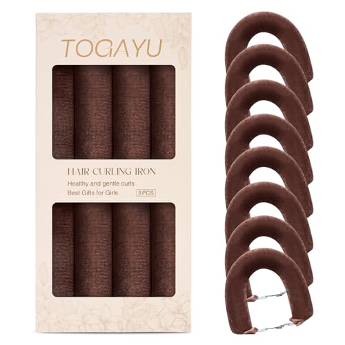 Togayu Heatless Curls Overnight, Velvet Hair Rollers for Women, No Heat Hair Curlers, Soft Curling Set for Everyday Styling