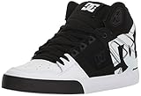 DC Men's Pure High-Top WC SP Skate Shoe, Black/Black/White, 10.5D D US