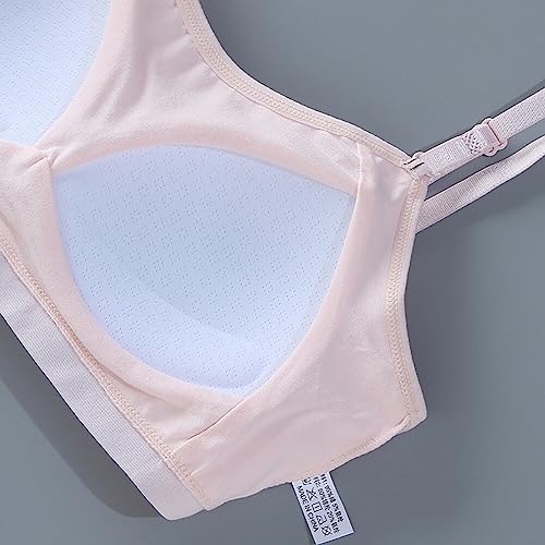 Katutude Pacote com 4 sutiãs esportivos para meninas de 8 a 14 anos, sutiã esportivo macio sem fio a