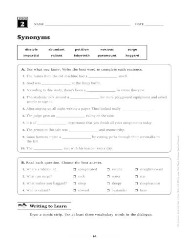 240 Vocabulary Words Kids Need to Know: Grade 6: 24 Ready-To-Reproduce Packets Inside! - Image 8