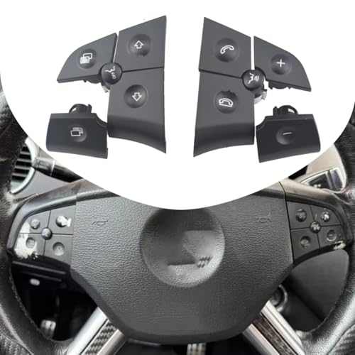 Bouton Commande Volant Benz W164 Kit Multifonction Anti-Rayures 2 Pcs