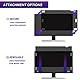 AiMok 23.8 Zoll Monitor Blickschutzfilter & Anti-Blaulichtfilter, Premium Privacy Filter, Blickschutz Folie für Computer & Desktop (23.8 Zoll, 528 x 297 mm, 16:9)