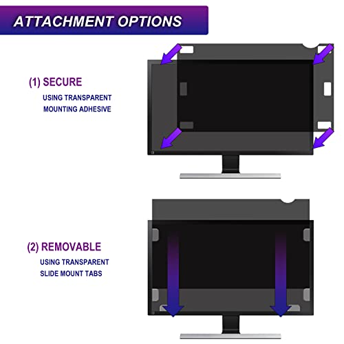 Pellicola Privacy ZOEGAA Per Monitor 27 Pollici 16:9 – Antiriflesso E Protezione Luce Blu, 2 Pezzi