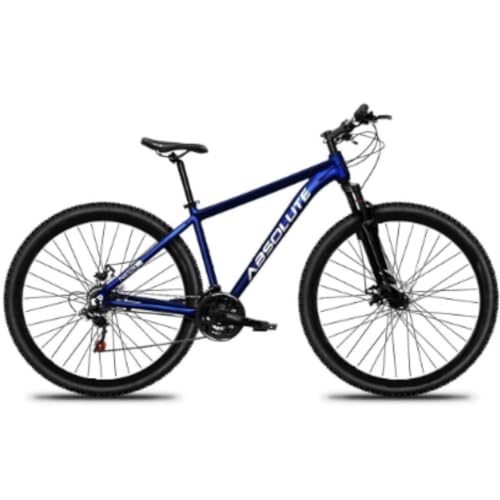 Bicicleta Aro 29 Absolute Nero 5 21 Veocidades MTB Aluminio Freio Mecânico Suspensão 80mm Unissex (Azul Marinho, 17)