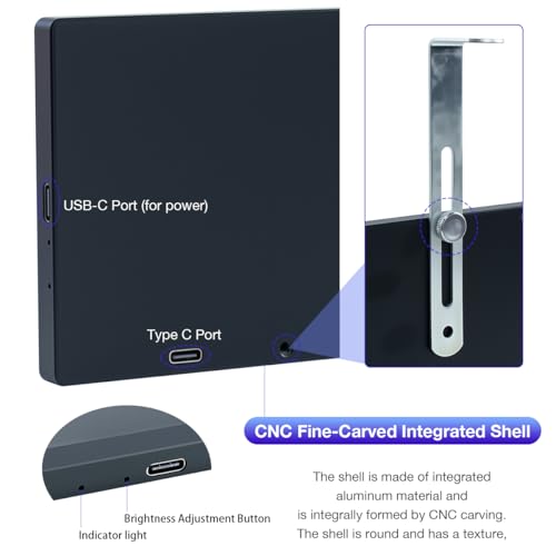 Image of Hosyond 5 Inches USB C Mini Monitor 1024x600 IPS LCD Screen Type C Secondary Screen Display for PC Laptop Windows