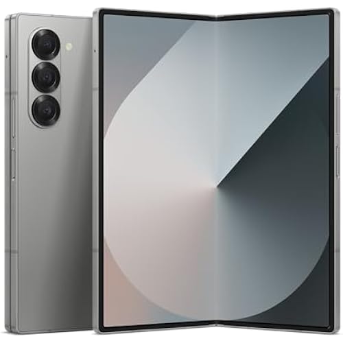 Samsung Galaxy Z Fold 6, 256GB Unlocked Android Smartphone, Circle to Search, Hands-Free Interpreter, AI Photo Edits, Foldable Display for Multitasking, 2024, US 1 Yr Warranty, Silver Shadow