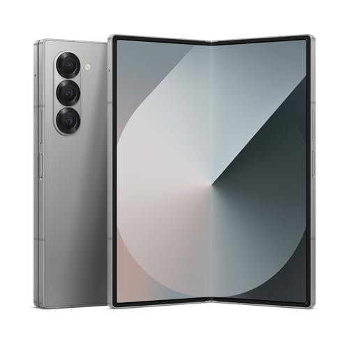 Samsung Galaxy Z Fold 6, 256GB Unlocked Android Smartphone, Circle to Search, Hands-Free Interpreter, AI Photo Edits, Foldable Display for Multitasking, 2024, US 1 Yr Warranty, Silver Shadow by Samsung - Used condition - US$862.77