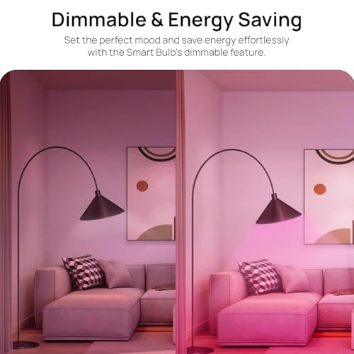 Image of wipro 9W Bluetooth Enabled Smart Bulb B22 | 16 million Colours | White Tunable (Warm, Neutral & Cool White) | Dimmable | App-Control | Music Sync | Schedule & Scenes | Pack of 4