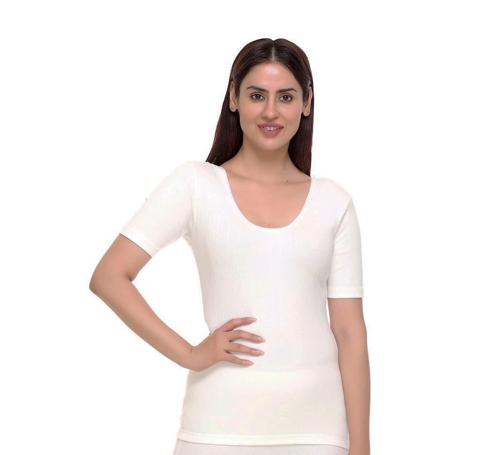 Women Winter Thermal Round Neck Half Sleeve Top (505WCT Pack of 1)