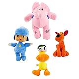 4pcs Set Pocoyo Elly Pato Loula Plush Doll Figures Toy 6' - 10'