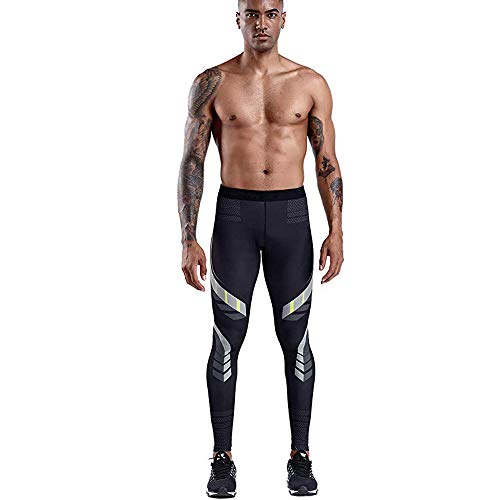 Image of CANGHPGIN Men's Compression Dry Cool Sports Tights Pants Baselayer Running Leggings Yoga Sports Tights Pants