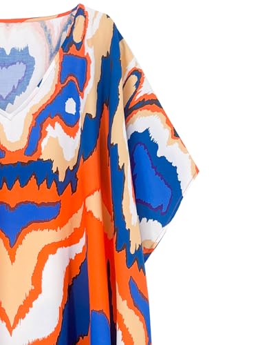 Image of Moss Rose Kaftan Dresses for Women Summer Swimsuit Cover up Caftan Dress