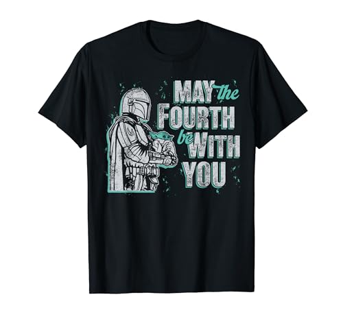 Star Wars The Mandalorian May The 4th Mando Carring Grogu T�V���c