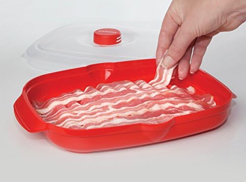 Sistema 1143 Easy Bacon, White/Red, 28.7 x 21.9 x 7 cm