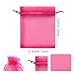 yueton 100-Pack Assorted Color Small Organza Bags with Drawstring Closure – 3.5