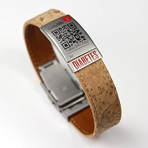 Pulsera identificativa Codylife Nature con código QR para Diabetes Cover