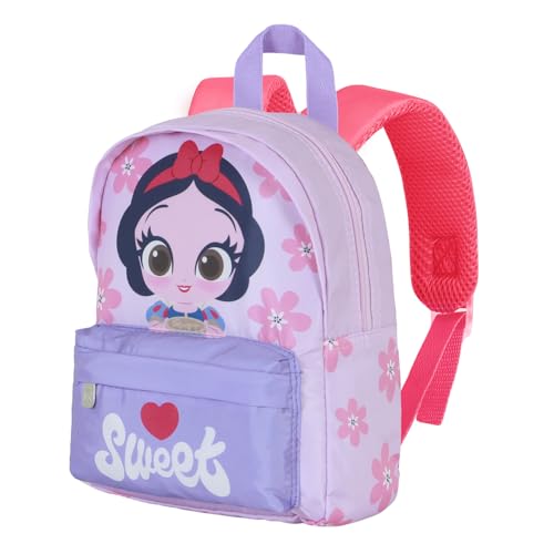 Disney Blancanieves Pie-Mochila Preescolar Joy, Malva, 22 x 27 cm, Capacidad 5 L