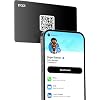 Authentic Patented Popl Card™ (Avoid Fake Knockoffs) – Smart NFC Networking Card – Simply Tap to Exchange Contact Info, Capture Leads, & Manage Contacts (Black)