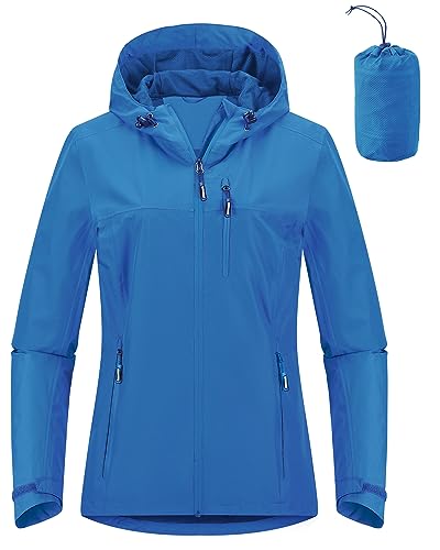 Image of Outdoor Ventures Packable Rain Jacket Women Waterproof Raincoat with Hood