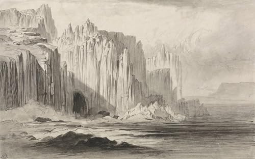 Affiche le Capo Sant'angelo Amalfi par Edward Lear 60x90cm pour décoration salon