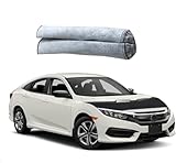 Car Bonnet Bra for Honda Civic 2016-2021 | Hood Mask Car Hood Protector All Weather Durable and Easy Assembly Black 1 Pcs