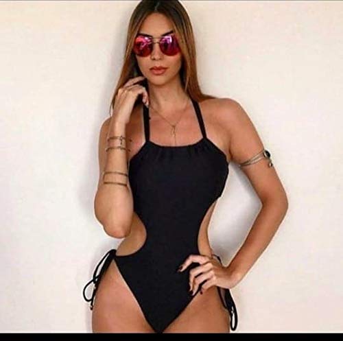 Maiô Preto com Bojo LACINHO Tatty Biquinis - TAM. M