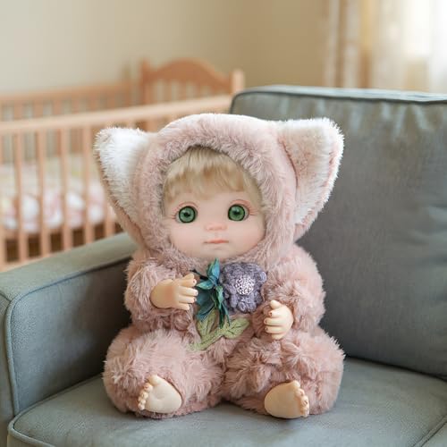 Muñeca Reborn de 10 pulgadas realista artesanal miniatura 4