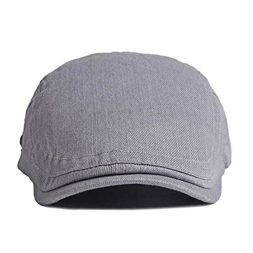 Boina masculina ajustável com 2 boinas de algodão Ivy Gatsby taxista, 2 peças - preto / cinza, Taman