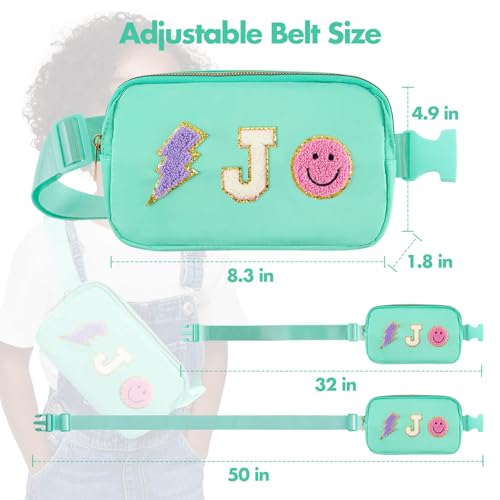 Image of PainZieteg Fanny Pack for Girls Chenille Letter Belt Bag Crossbody for Kids