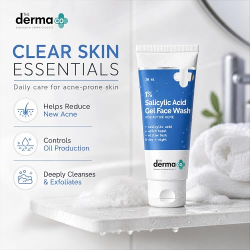 The Derma Co 1% Salicylic Acid Face Wash 30 ml - Image 3