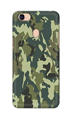 Image of PRINTFIDAA Printed Hard Back Cover Case for Oppo F5 | Oppo F5 Youth | Oppo F5 Plus Back Cover (Green Army Camouflage) -1803