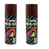Pack 2 unidades., Color: marrón real, Cantidad: 200 ml., Apto para interiores y exteriores., Eficaz sobre madera, plástico, metal, etc.