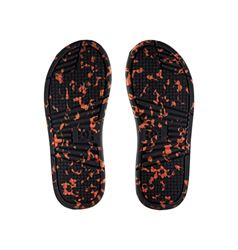 Dc Shoes Men's Flip Flop Sandal, Black Orange, 13 #TOP4