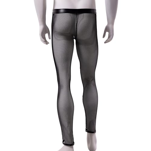 Gay Sexy Lingerie For Men Sissy Fashion Interest Hollow Mesh Pants Fashion Leisure Long Pants Roleplay For Valentines4