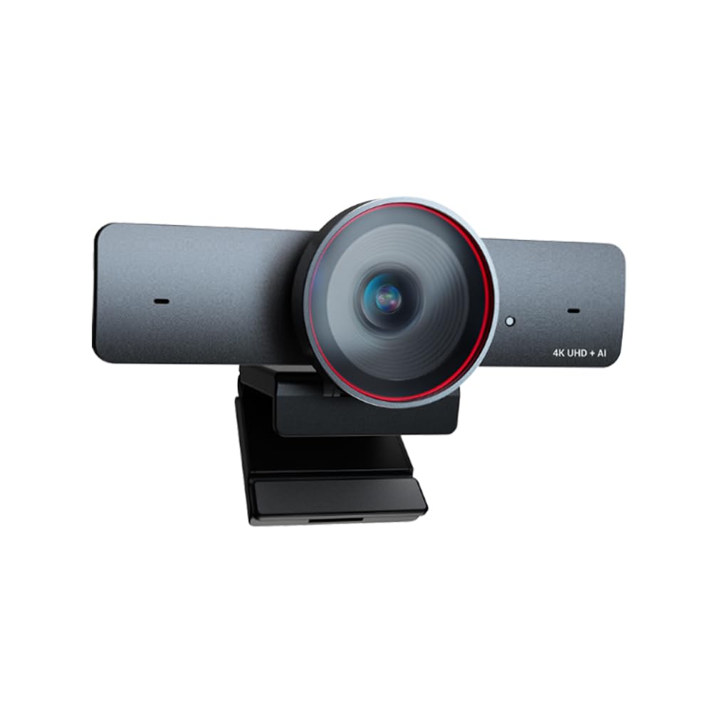4K AI-Powered Conference Webcam with Microphones Speakers, Zoom Certified