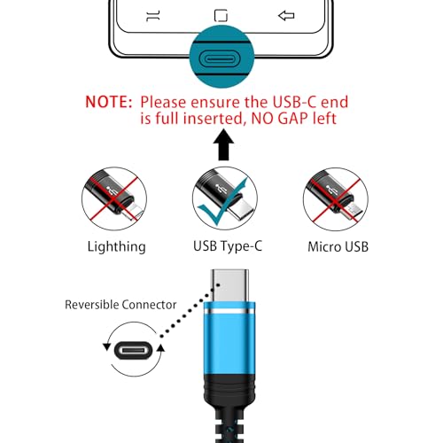 Abcpow TYPE C TO USB A C Charger Cable Fast Charging 3 Pack 3Ft For Samsung Galaxy Z Fold 6 Flip 6 S24 Ultra A15 5G A35 A14 A54 S23 Fe S22 S21 S20 A32 A12 Iphone 15 Pro Max,3.1A Car Usb A To C Android Phone Power Cord thumb #5