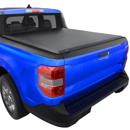 Tyger Auto T1 Soft Roll-up Truck Bed Tonneau Cover Compatible with 2022-2025 Ford Maverick (Not Fit Models with Utility Track System) | 4.5' (54