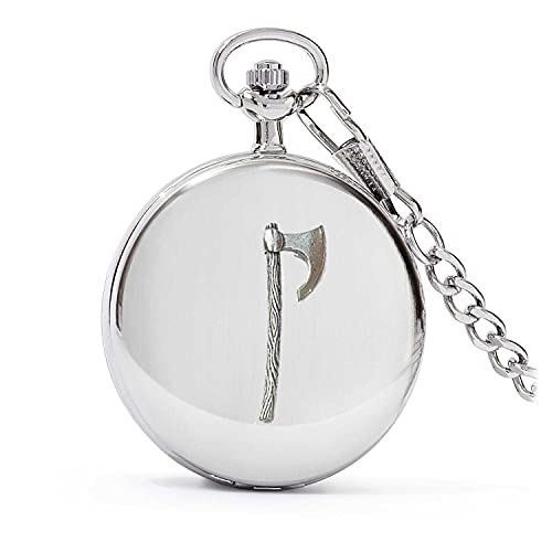 Montre gousset de poche homme argent poli style rétro pour costume et cérémonie